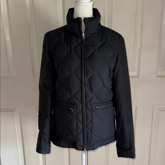 Theory Meade Black Down Filled Puffer Coat - Picture 1 of 8